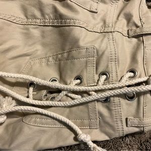 Lace up pants